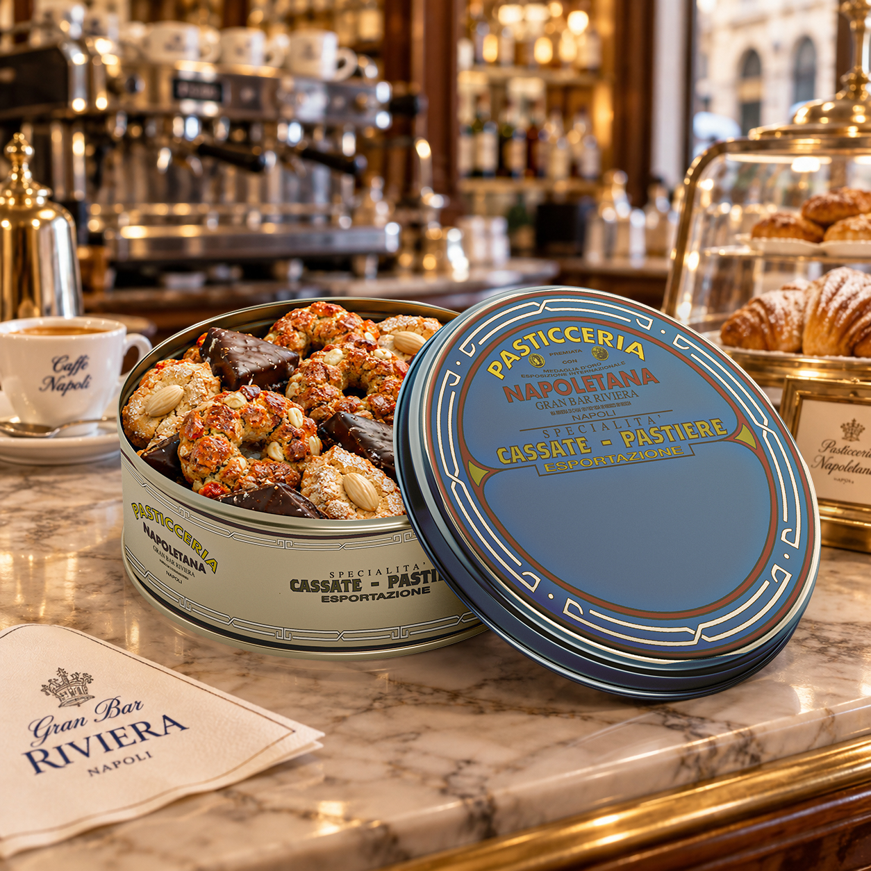 Gran Bar Riviera Napoli — packaging contestualizzato