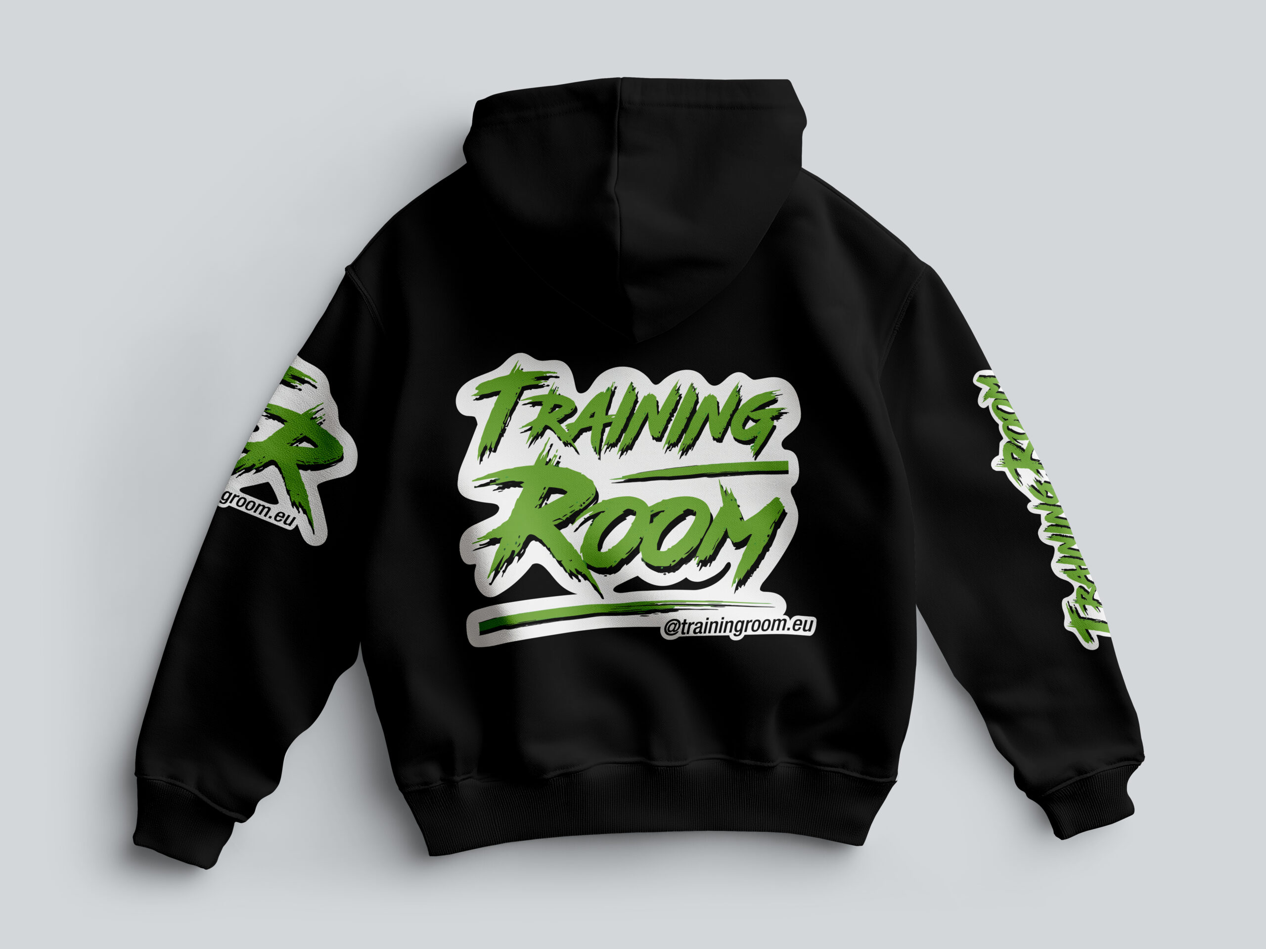 Training Room - mockup merchandise e applicazione del brand 02