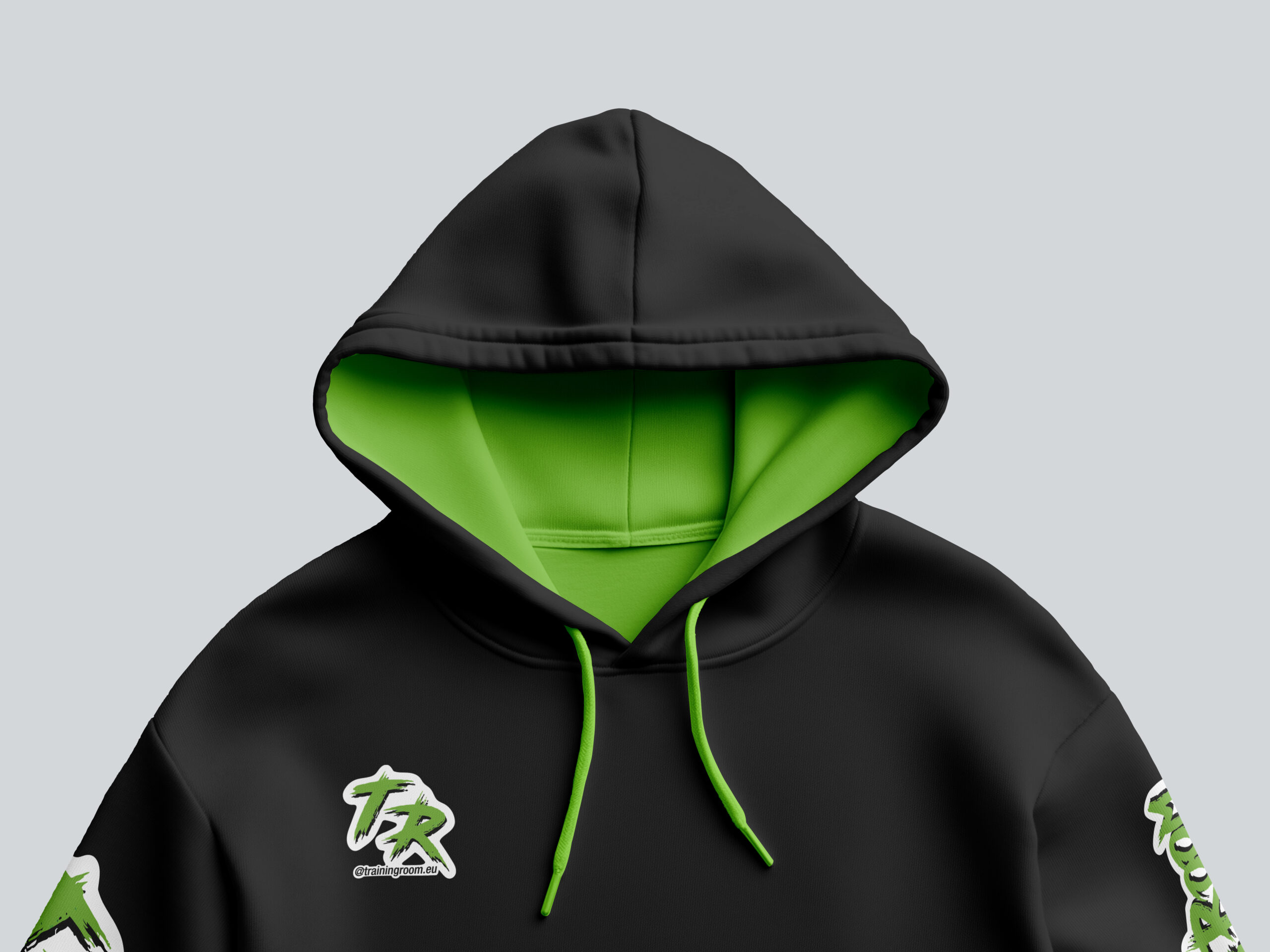 Training Room - mockup merchandise e applicazione del brand 01
