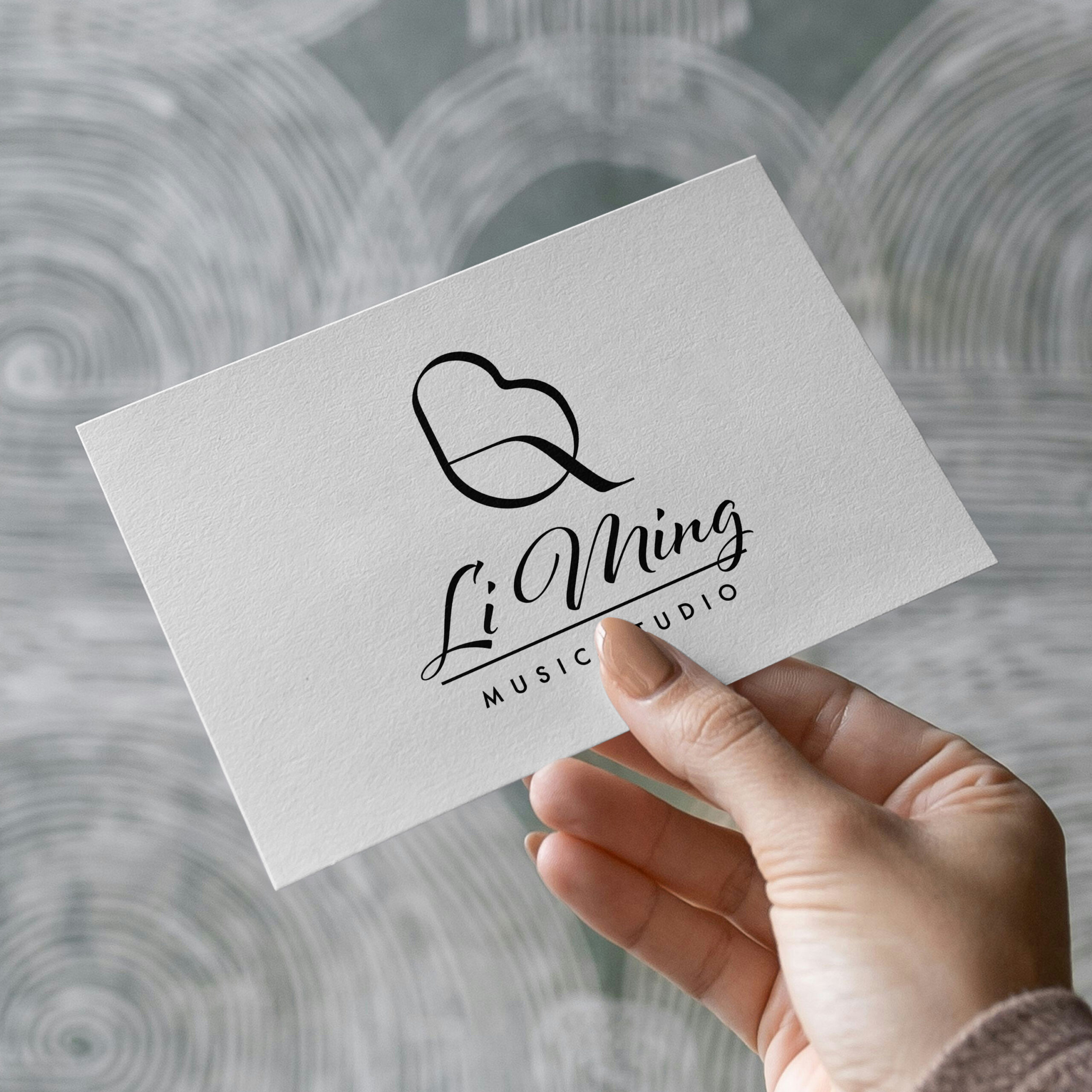 Li Ming Music Studio — mockup del logo