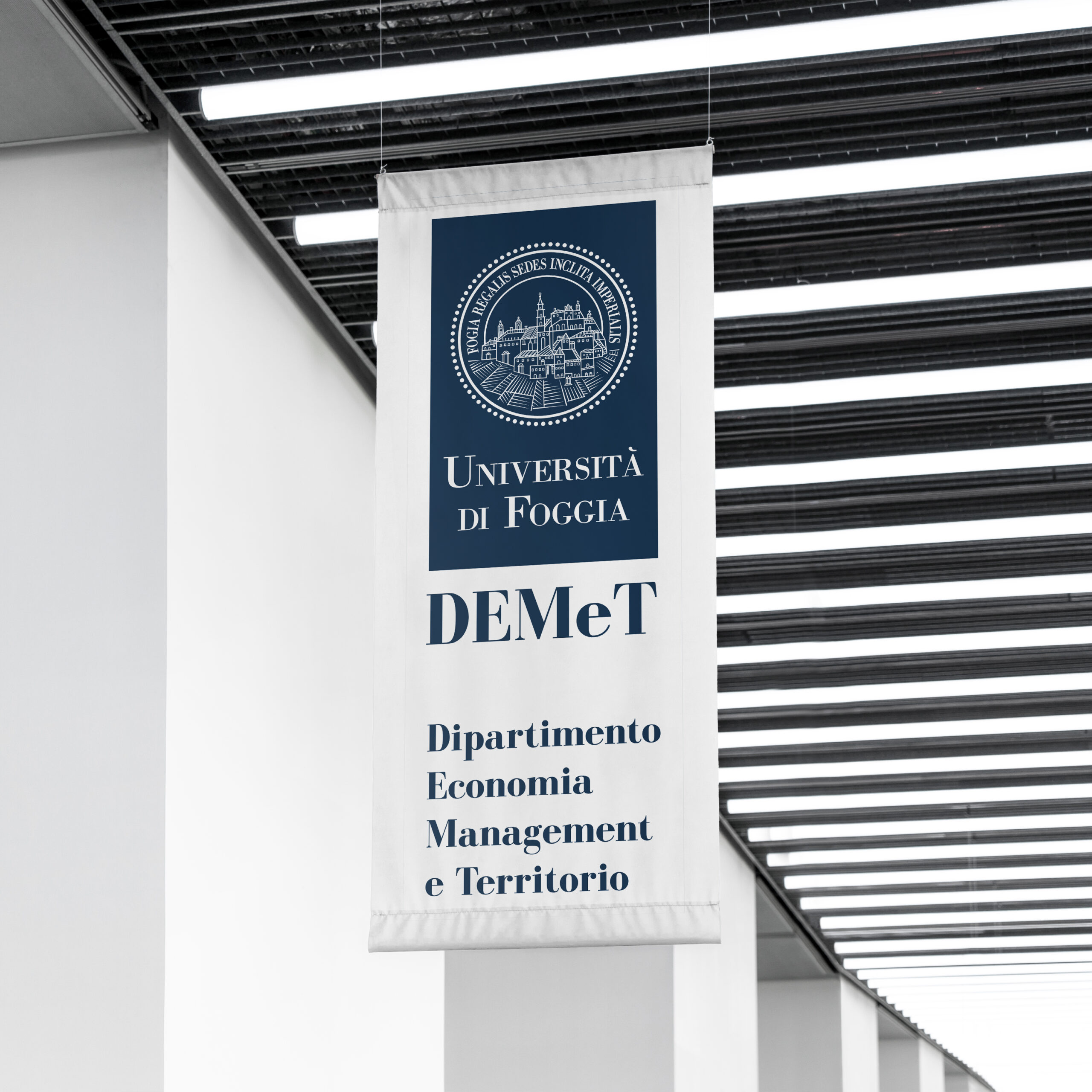 DEMeT — mockup bandiera istituzionale