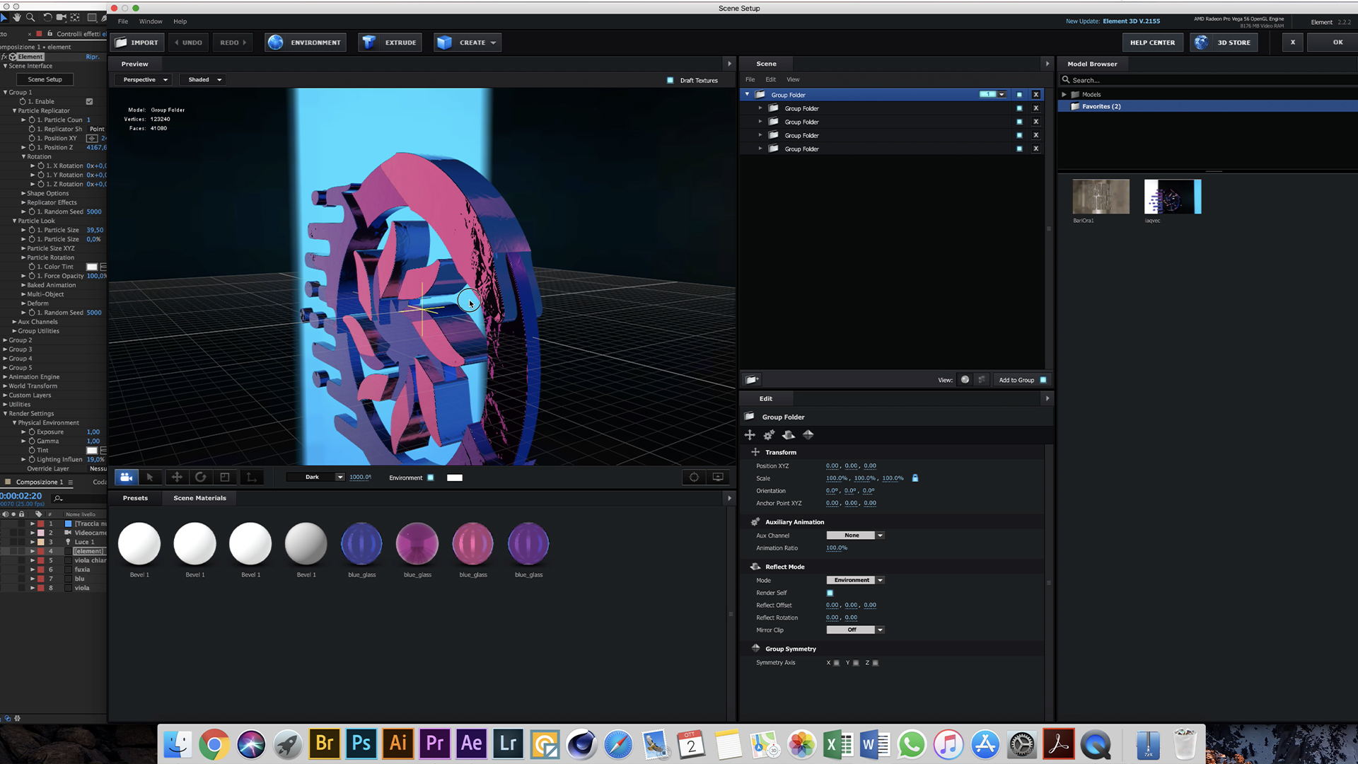 Anteprima IAQVEC Element 3D After Effects