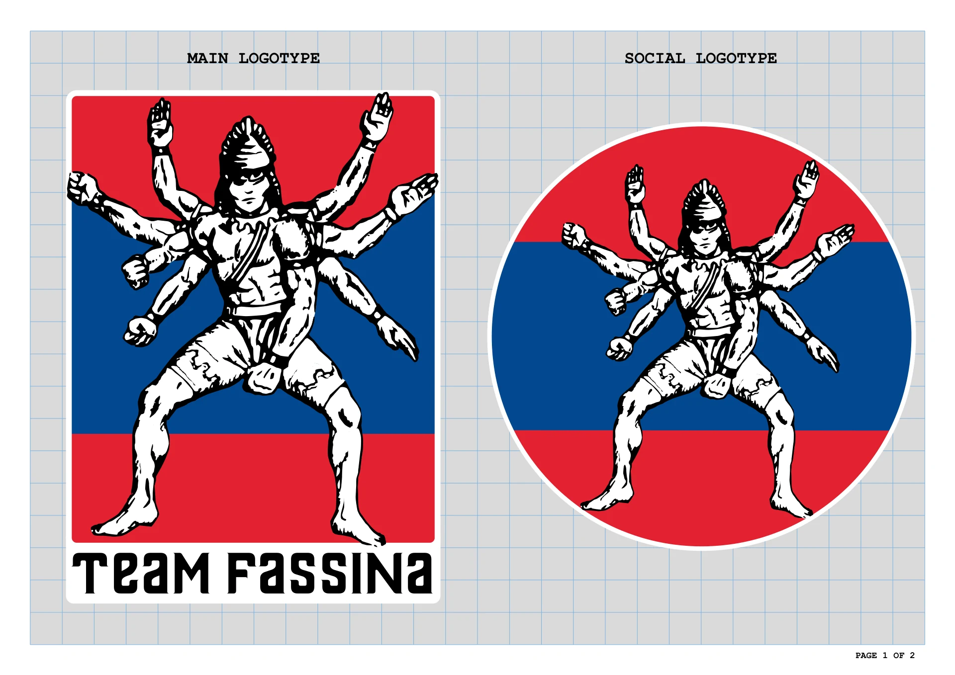 Team Fassina - main logotype e social logotype